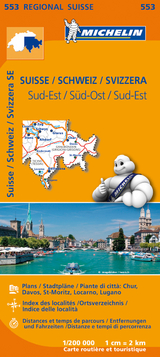 Suisse Sud-Est - Michelin Regional Map 553 - 