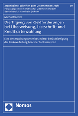 Die Tilgung von Geldforderungen bei Überweisung, Lastschrift- und Kreditkartenzahlung - Micha Brechtel