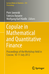 Copulae in Mathematical and Quantitative Finance - 