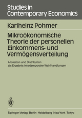 Mikroökonomische Theorie der personellen Einkommens- und Vermögensverteilung - Karlheinz Pohmer