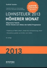 Lohnsteuer 2013 Höherer Monat - 