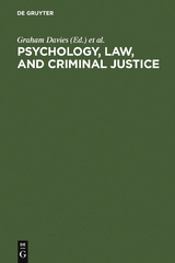 Psychology, Law, and Criminal Justice - 