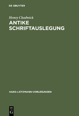 Antike Schriftauslegung - Henry Chadwick