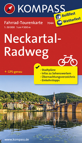 Fahrrad-Tourenkarte Neckartal-Radweg - 