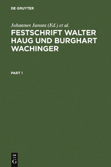 Festschrift Walter Haug und Burghart Wachinger - 