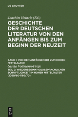 Wiederbeginn volkssprachiger Schriftlichkeit im hohen Mittelalter - Gisela Vollmann-Profe