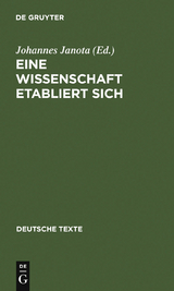 Eine Wissenschaft etabliert sich - 