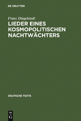 Lieder eines kosmopolitischen Nachtwächters - Franz Dingelstedt