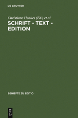 Schrift - Text - Edition - 