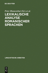 Lexikalische Analyse romanischer Sprachen - 