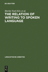 The Relation of Writing to Spoken Language - 