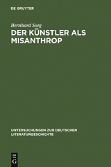 Der Künstler als Misanthrop - Bernhard Sorg