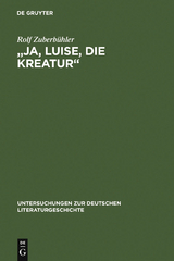 "Ja, Luise, die Kreatur" - Rolf Zuberbühler