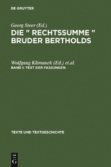 Text der Fassungen - 