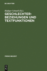 Geschlechterbeziehungen und Textfunktionen - 