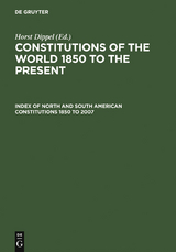 Index of North and South American Constitutions 1850 to 2007 - 