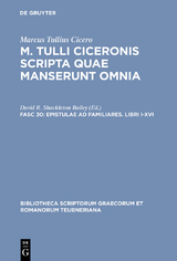 Epistulae ad familiares. Libri I-XVI -  Marcus Tullius Cicero