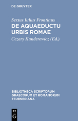 De aquaeductu urbis Romae - Sextus Iulius Frontinus