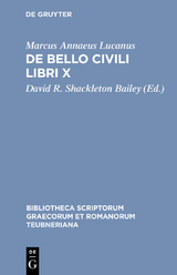 De bello civili libri X - Marcus Annaeus Lucanus