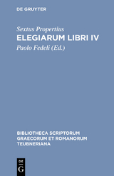 Elegiarum libri IV - Sextus Propertius