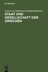 Staat und Gesellschaft der Griechen - 