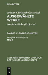 Kleinere Schriften. Zweiter Teil - Johann Christoph Gottsched