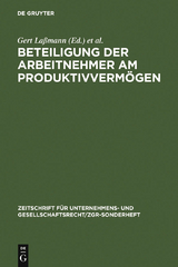 Beteiligung der Arbeitnehmer am Produktivvermögen - 