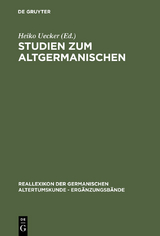 Studien zum Altgermanischen - 