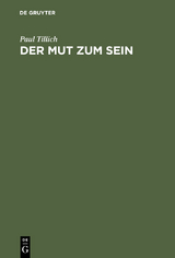 Der Mut zum Sein - Paul Tillich