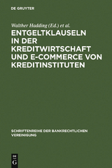 Entgeltklauseln in der Kreditwirtschaft und E-Commerce von Kreditinstituten - 