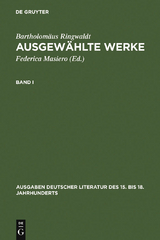 Ausgewählte Werke - Bartholomäus Ringwaldt