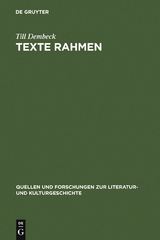 Texte rahmen - Till Dembeck