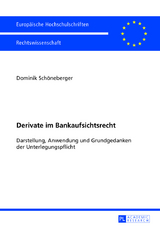 Derivate im Bankaufsichtsrecht - Dominik Schöneberger