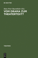 Vom Drama zum Theatertext? - 