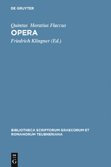 Opera - Quintus Horatius Flaccus