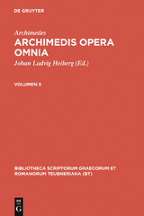 Archimedis opera omnia -  Archimedes