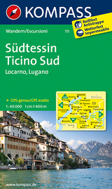 KOMPASS Wanderkarte Südtessin - Ticino Sud - Locarno - Lugano - 