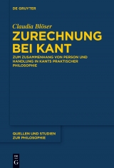 Zurechnung bei Kant -  Claudia Blöser