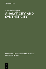 Analyticity and Syntheticity - Armin Schwegler