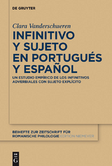 Infinitivo y sujeto en portugués y español - Clara Vanderschueren