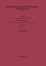 Verzeichnis der in den Supplikenregistern der Poenitentiarie Pius' III. und Julius' II. vorkommenden Personen, Kirchen und Orte des Deutschen Reiches (1503-1513) - 