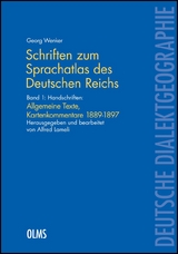 Schriften zum "Sprachatlas des Deutschen Reichs" - Georg Wenker