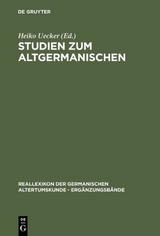 Studien zum Altgermanischen - 