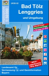 UK50-52 Bad Tölz, Lenggries und Umgebung - Landesamt für Digitalisierung, Breitband und Vermessung, Bayern; Landesamt für Digitalisierung, Breitband und Vermessung, Bayern