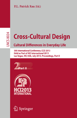 Cross-Cultural Design. Cultural Differences in Everyday Life - 