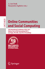 Online Communities and Social Computing - 