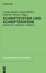 Schriftsystem und Schrifterwerb - 