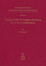 Formgeschichte der Sangspruchdichtung des 12. bis 15. Jahrhunderts - Horst Brunner