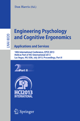 Engineering Psychology and Cognitive Ergonomics. Applications and Services - 