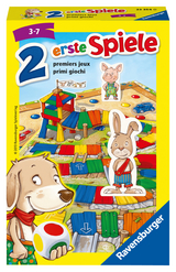 Ravensburger 23354 - Zwei erste Spiele, Mitbringspiel für 2-4 Spieler, Kinderspiel ab 3 Jahren, kompaktes Format, Reisespiel, Brettspiel